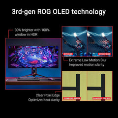 ASUS ROG Swift OLED PG34WCDM 34" 2K 240Hz 0.03ms Ultrawide Curved Gaming Monitor