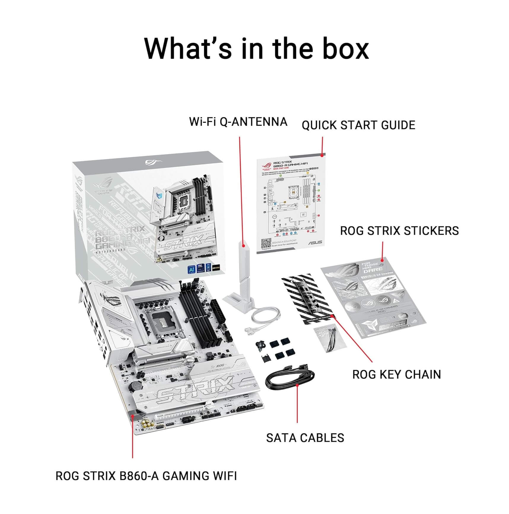 ASUS Rog Strix B860-A Gaming Wifi DDR5 Intel B860 LGA 1851 ATX Motherboard