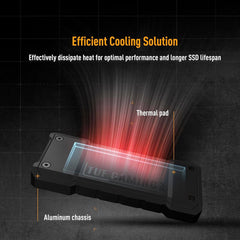 ASUS TUF Gaming A2 USB-C 3.2 Gen 2x2 Portable SSD Enclosure