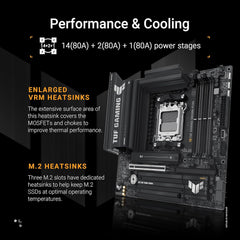ASUS TUF Gaming B850M-PLUS DDR5 AMD AM5 B850 mATX Motherboard