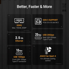 ASUS TUF Gaming B850M-PLUS DDR5 AMD AM5 B850 mATX Motherboard