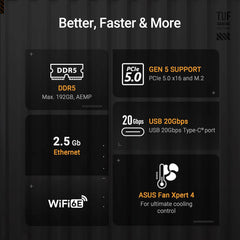 ASUS TUF Gaming B850M-PLUS WiFi AMD AM5 B850 mATX Motherboard