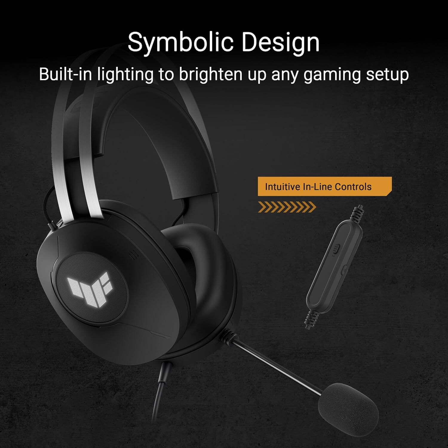 ASUS TUF Gaming H1 Gen II 7.1 Surround Sound Wired Gaming Headset
