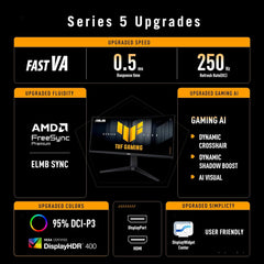 ASUS TUF Gaming Series 5 VG34WQML5A 34" 2K WQHD 250Hz (OC) 0.5ms Curved Gaming Monitor