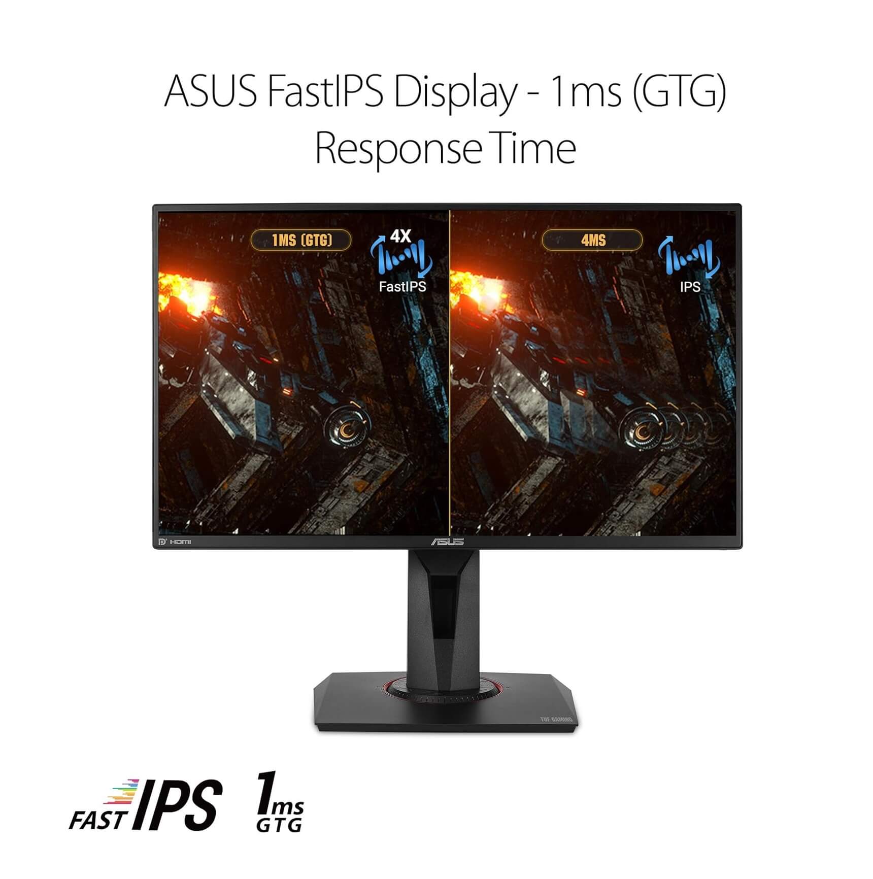 ASUS TUF Gaming VG259QM 24.5" Full HD 280Hz 1ms G-SYNC Compatible IPS Gaming Monitor