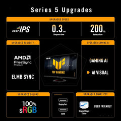 ASUS TUF Gaming VG279Q5R 27" Full HD 200Hz 0.03ms Fast IPS Gaming Monitor