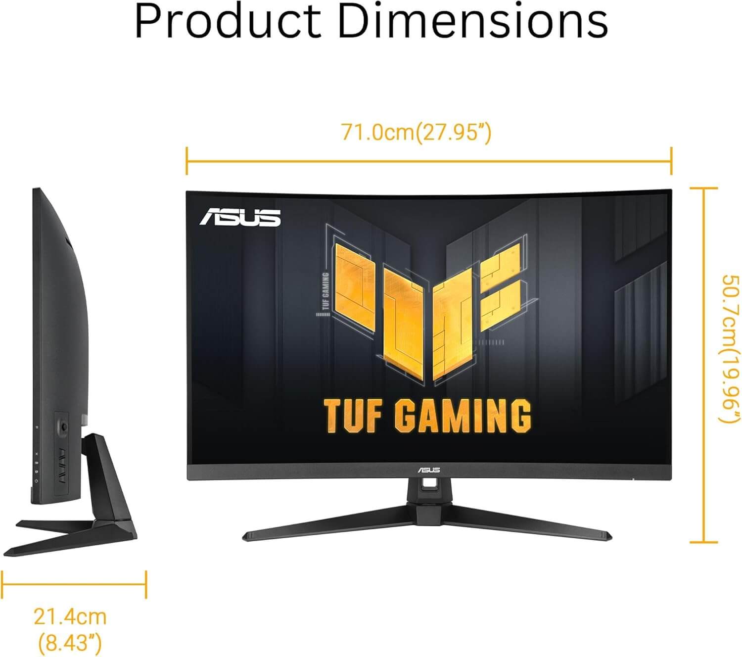 ASUS TUF Gaming VG32WQ3B 31.5" 2K 180Hz 1ms Curved Gaming Monitor