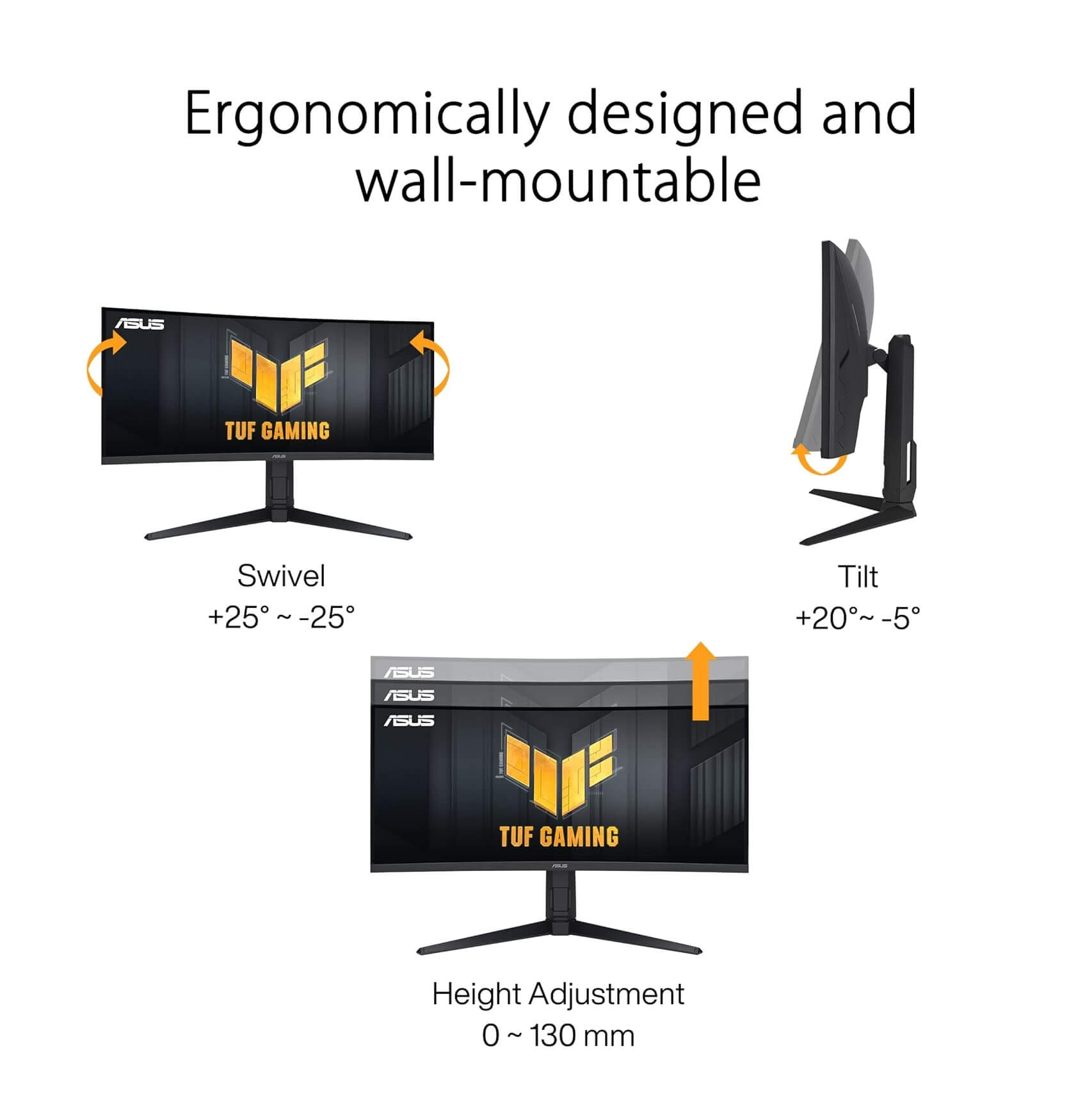 ASUS TUF Gaming VG34VQL3A 34" 2K 180Hz 1ms Curved Gaming Monitor