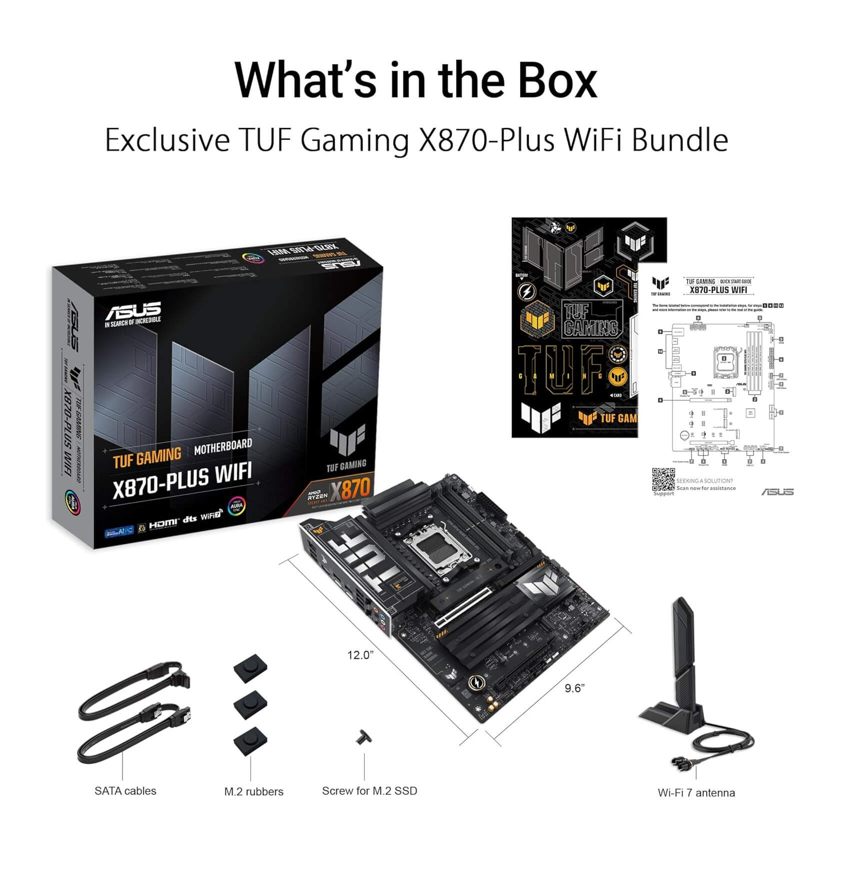 ASUS TUF Gaming X870-PLUS WiFi AMD X870 AM5 ATX Motherboard