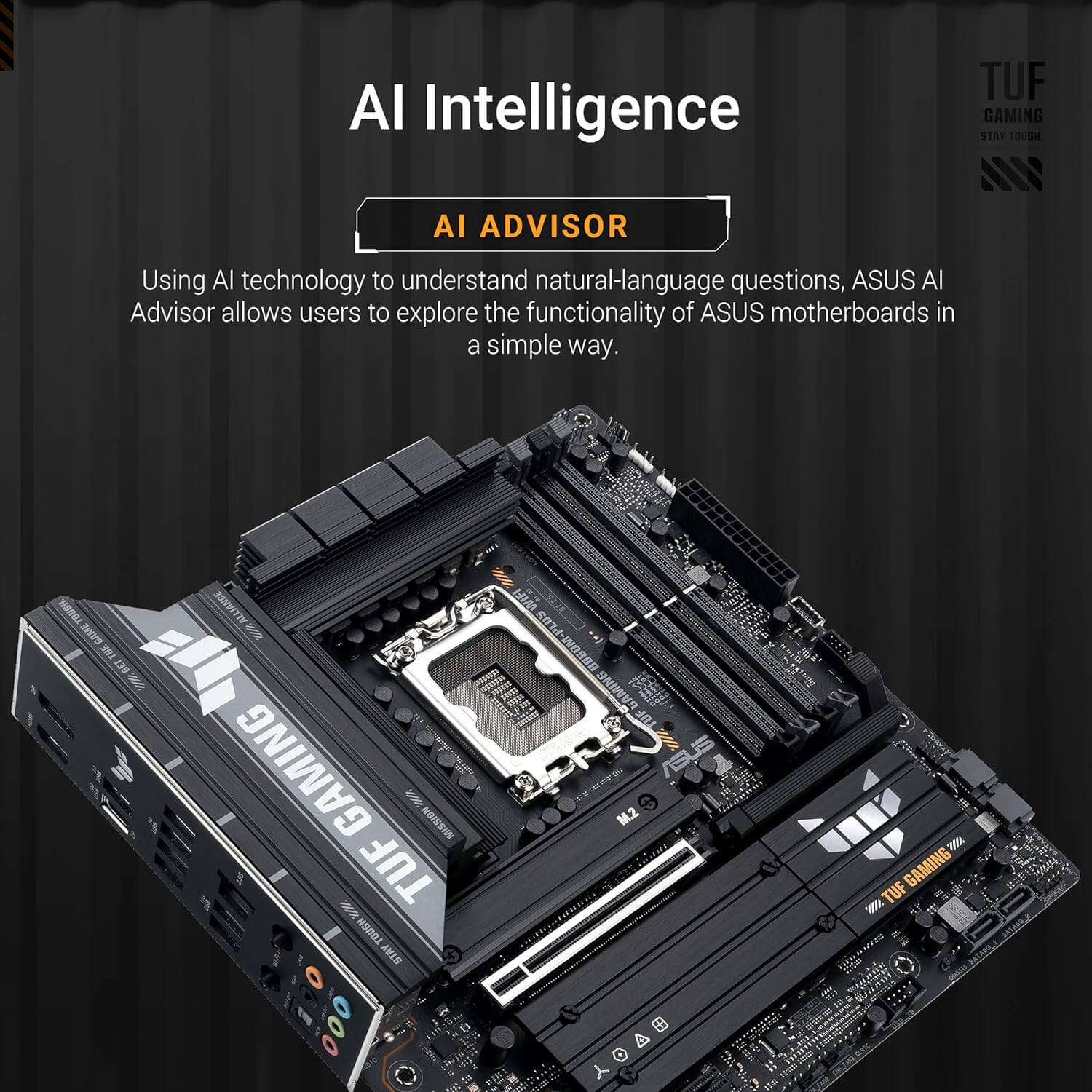 ASUS Tuf Gaming B860M-Plus Wifi B860 LGA 1851 mATX Gaming Motherboard