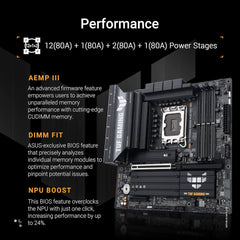 ASUS Tuf Gaming B860M-Plus Wifi B860 LGA 1851 mATX Gaming Motherboard