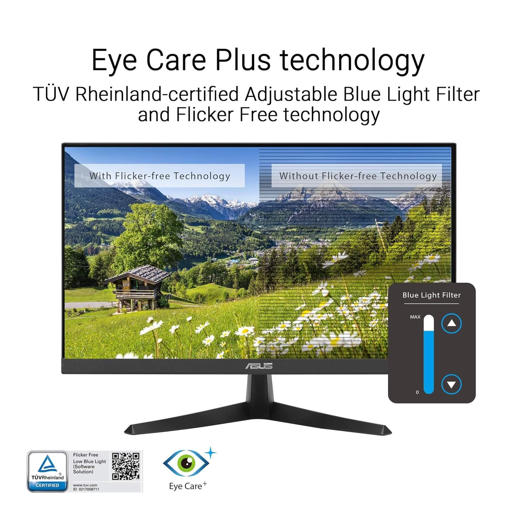 ASUS VY229HF 22" Full HD 100Hz IPS Eye Care Gaming Monitor
