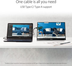 ASUS ZenScreen MB16ACV 15.6 inch Full HD IPS Portable USB Monitor