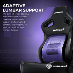 Anda Seat Kaiser 4 XL Series Fabric Premium Ergonomic Gaming Chair - Carbon Black