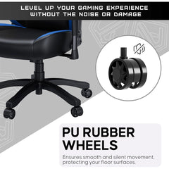 Anda Seat Luna Ergonomic Gaming Chair - Black Blue
