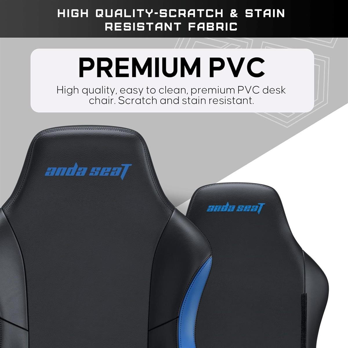 Anda Seat Luna Ergonomic Gaming Chair - Black Blue
