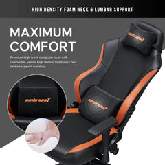 Anda Seat Luna Ergonomic Gaming Chair - Black Orange