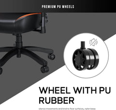 Anda Seat Luna Ergonomic Gaming Chair - Black Orange