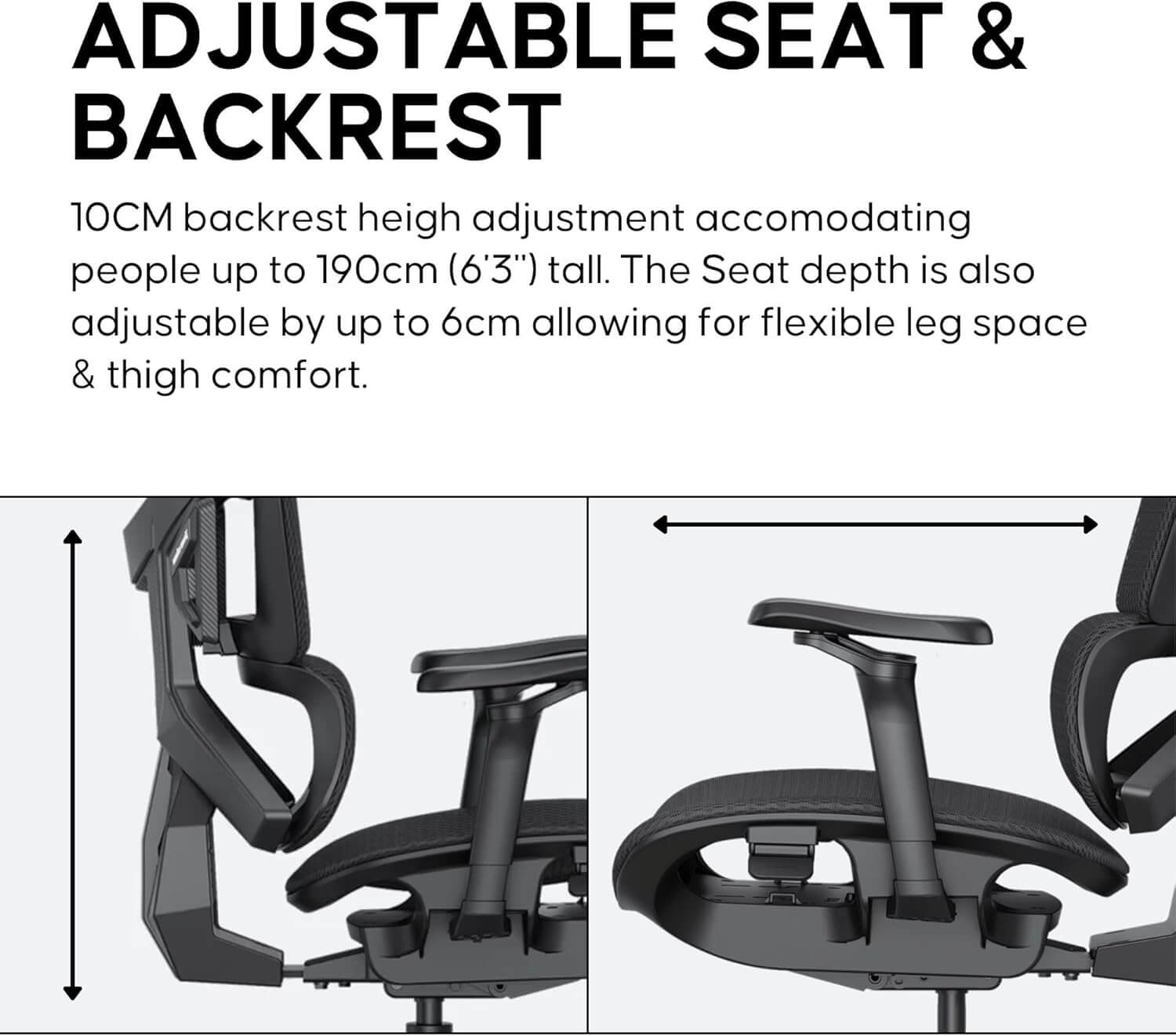 Anda Seat X-Air Pro Series Mesh Office Gaming Chair - Space Black