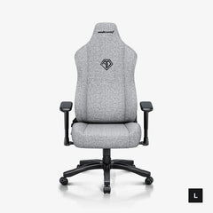AndaSeat Novis Series Fabric Best Budget Ergonomic Gaming Chair - Ash Grey - Large Size