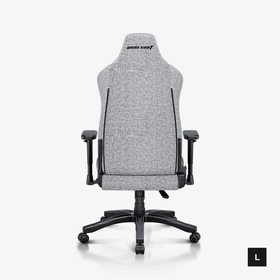AndaSeat Novis Series Fabric Best Budget Ergonomic Gaming Chair - Ash Grey - Large Size