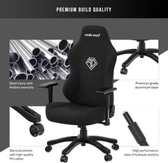 AndaSeat Phantom 3 Series Fabric Premium Office Gaming Chair - Carbon Black