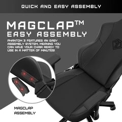 AndaSeat Phantom 3 Series Premium Office Gaming Chair - Stormy Black