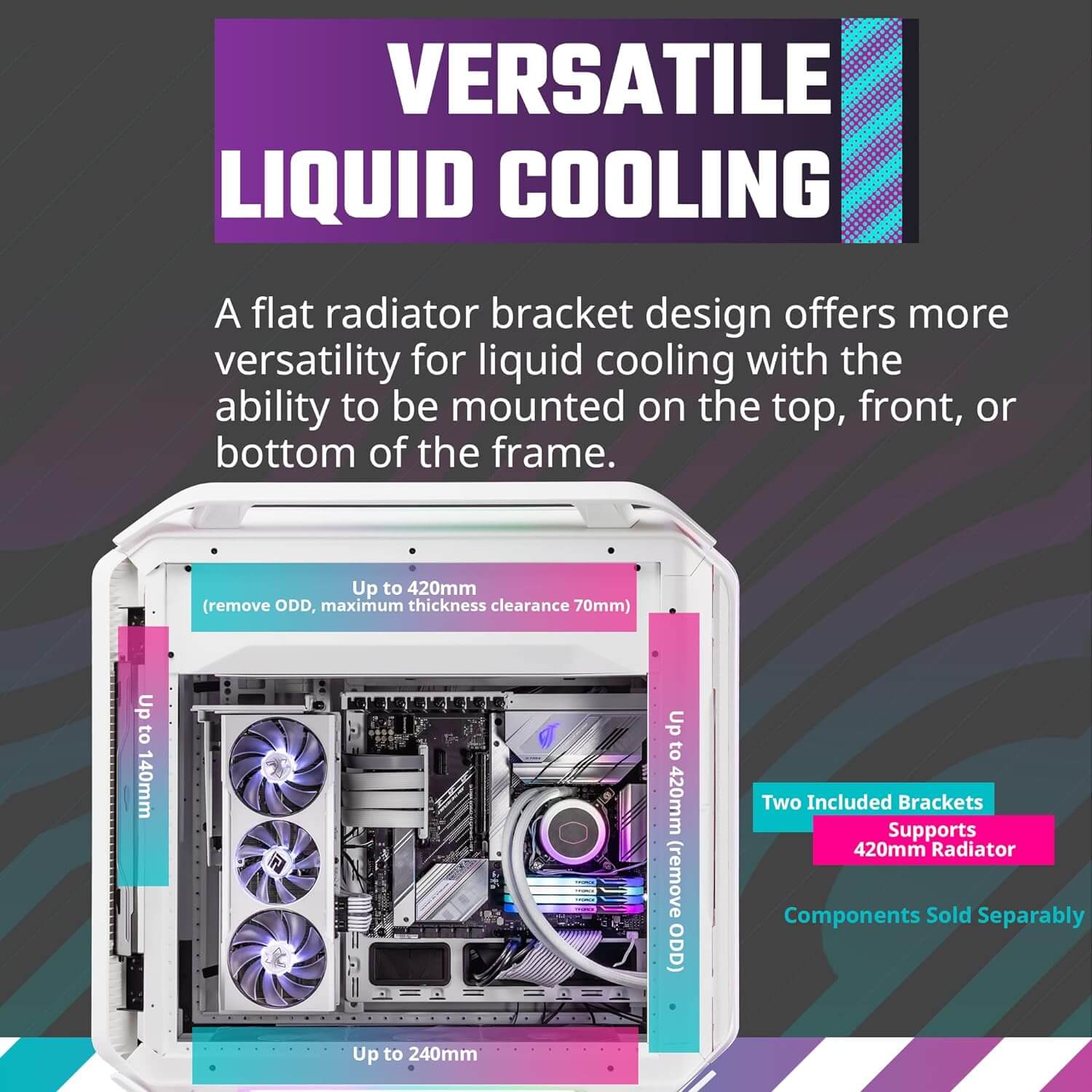 Cooler Master Cosmos C700M ARGB ATX Full Tower PC Case