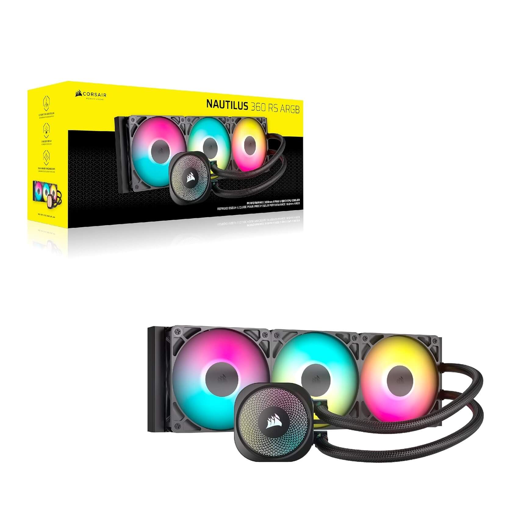 Corsair Nautilus 360 RS ARGB 360mm AIO CPU Liquid Cooler