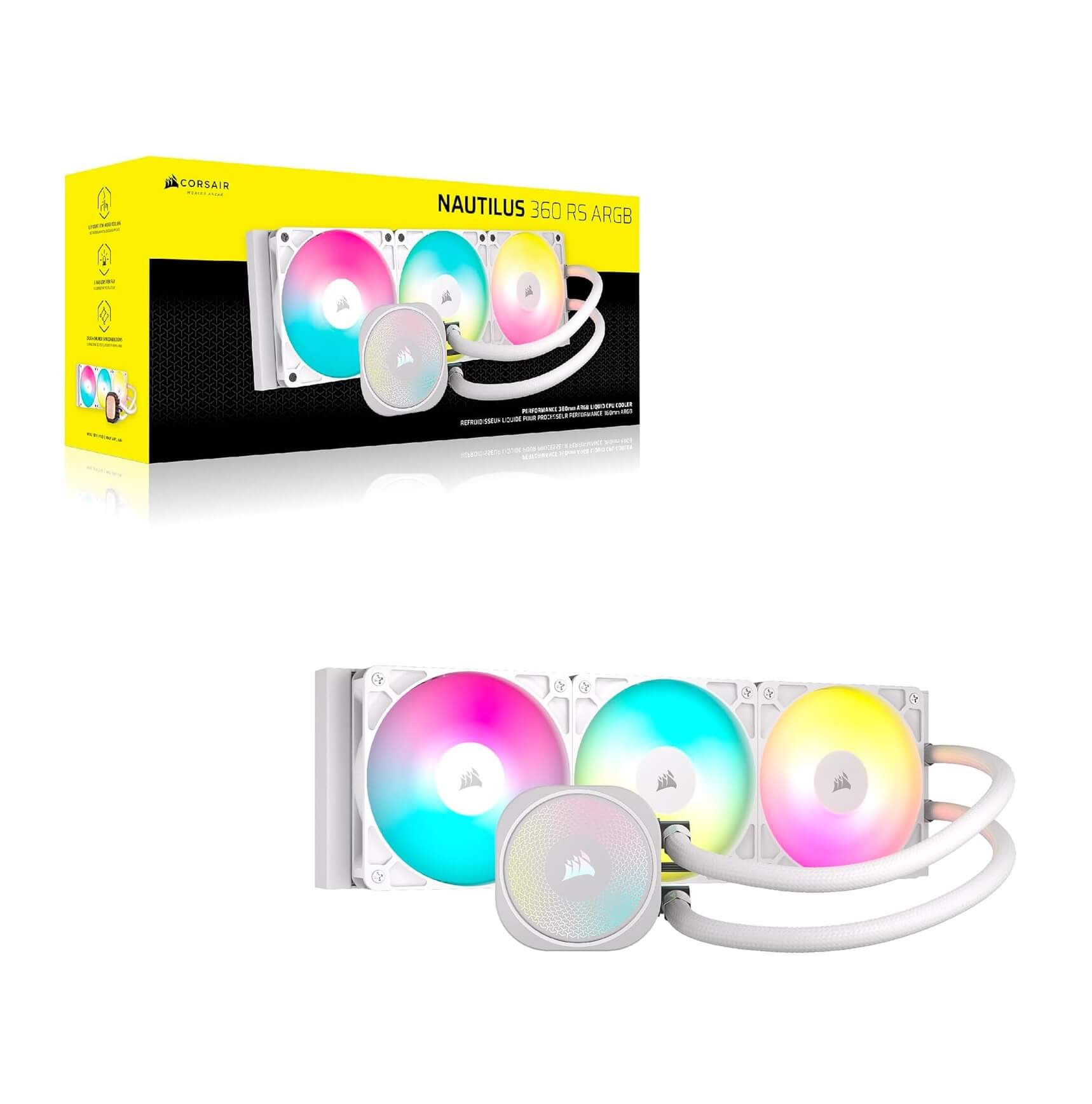 Corsair Nautilus 360 RS ARGB 360mm AIO CPU Liquid Cooler