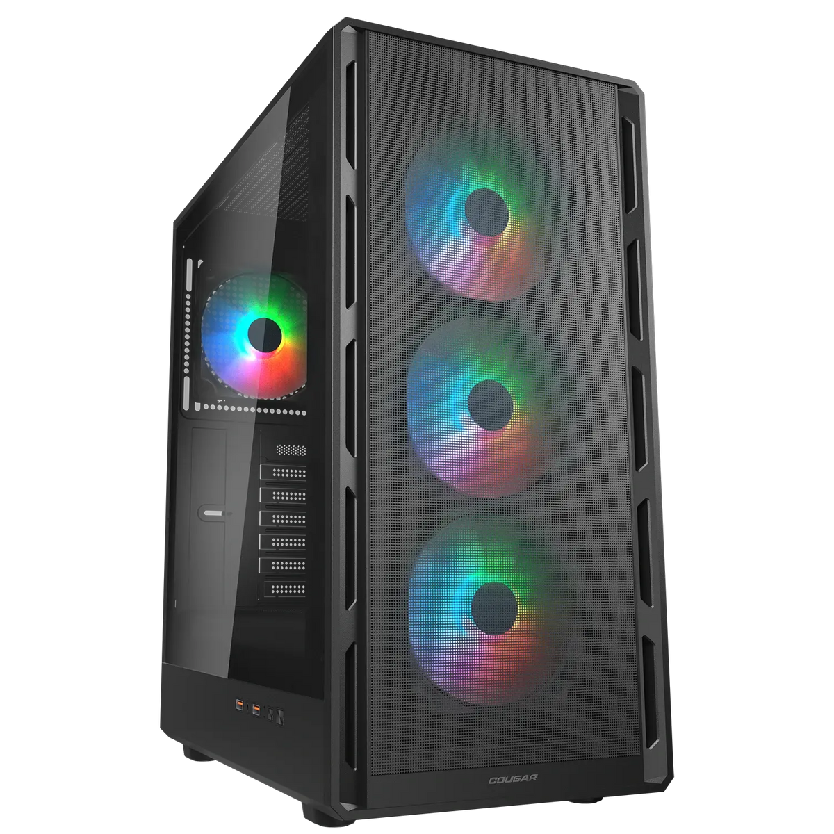 Cougar Airface Pure RGB ATX Mid Tower Computer Case - Black