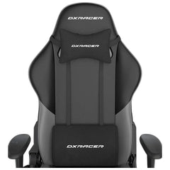 DXRacer Prince Series Gaming Chair with Ergonomic Headrest and Lumbar Support - Black / Grey