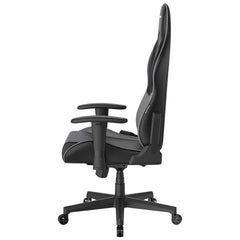 DXRacer Prince Series Gaming Chair with Ergonomic Headrest and Lumbar Support - Black / Grey