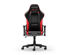 DXRacer Prince Series Gaming Chair with Ergonomic Headrest and Lumbar Support - Black / Red