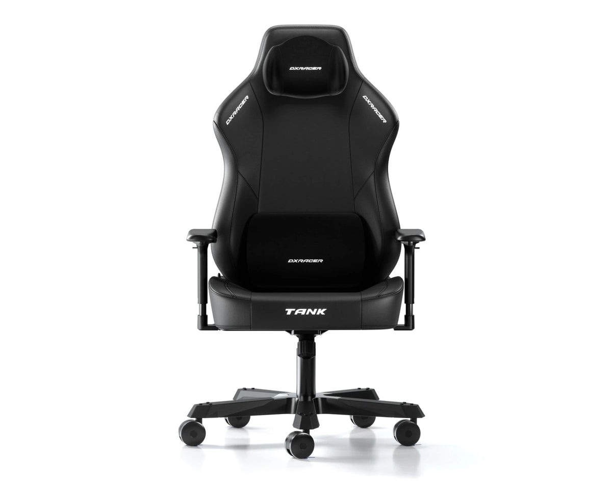 DXRacer Tank Series XXL Ergonomic Gaming Chair with Magnetic Head Pillow and Lumbar Support - Black