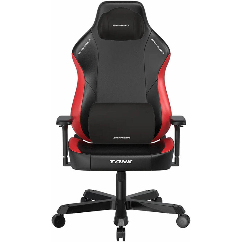 DXRacer Tank Series XXL Ergonomic Gaming Chair with Magnetic Head Pillow and Lumbar Support - Black / Red