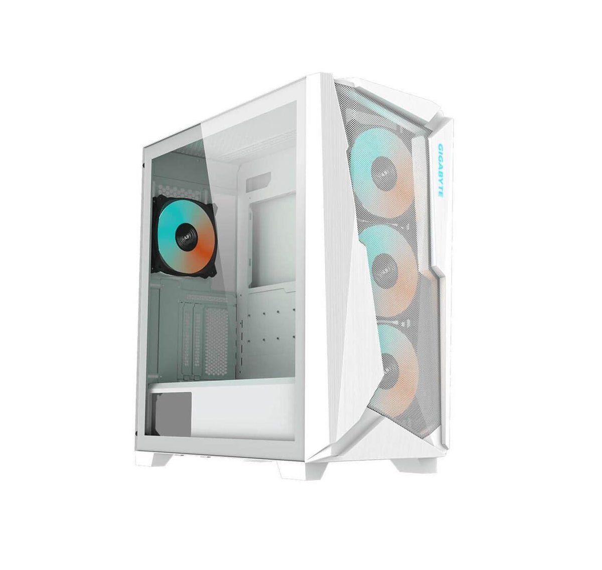 Gigabyte C301 Glass ARGB ATX Mid Tower Computer Case - White