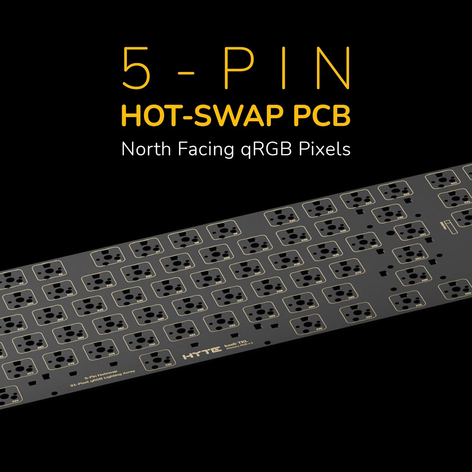 HYTE Keeb TKL Modern Human Interface Customizable Tenkeyless Wired Mechanical Keyboard