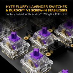 HYTE Keeb TKL Modern Human Interface Customizable Tenkeyless Wired Mechanical Keyboard