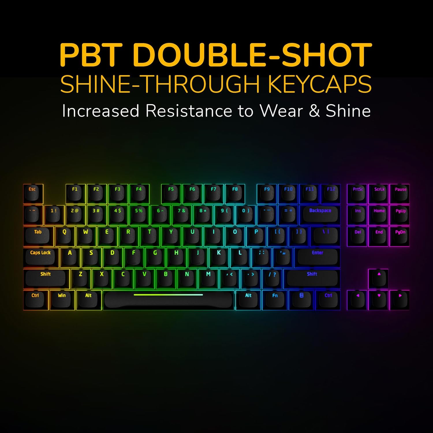 HYTE Keeb TKL Modern Human Interface Customizable Tenkeyless Wired Mechanical Keyboard