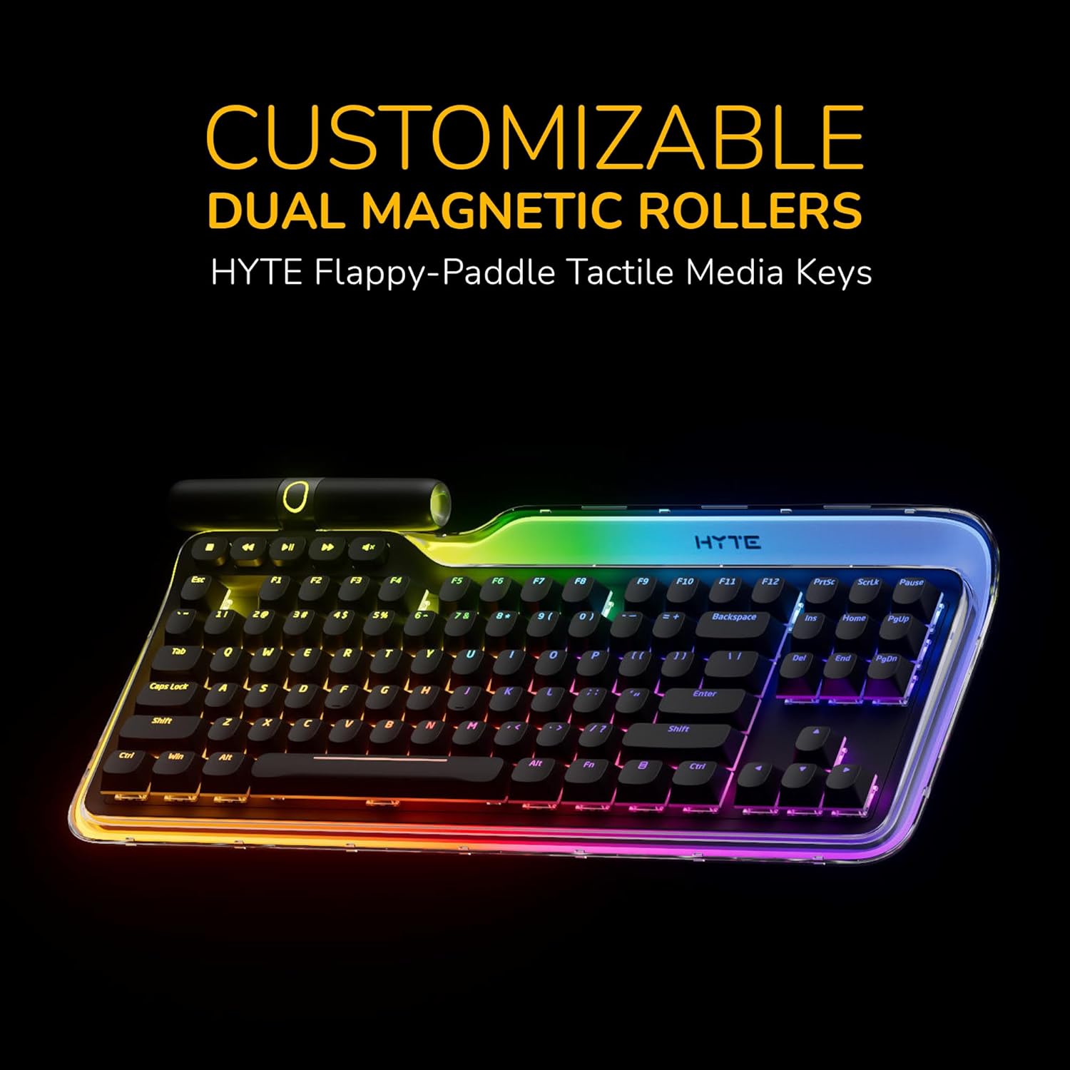HYTE Keeb TKL Modern Human Interface Customizable Tenkeyless Wired Mechanical Keyboard