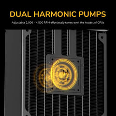 HYTE Thicc Q60 Digital 240mm AIO CPU Liquid Cooler with 5” Ultraslim HD Display