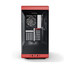 HYTE Y40 S - Tier Aesthetic ATX Mid-Tower Computer Gaming Case with PCIE 4.0 Riser Cable Included - Black Red