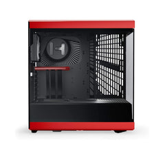 HYTE Y40 S - Tier Aesthetic ATX Mid-Tower Computer Gaming Case with PCIE 4.0 Riser Cable Included - Black Red