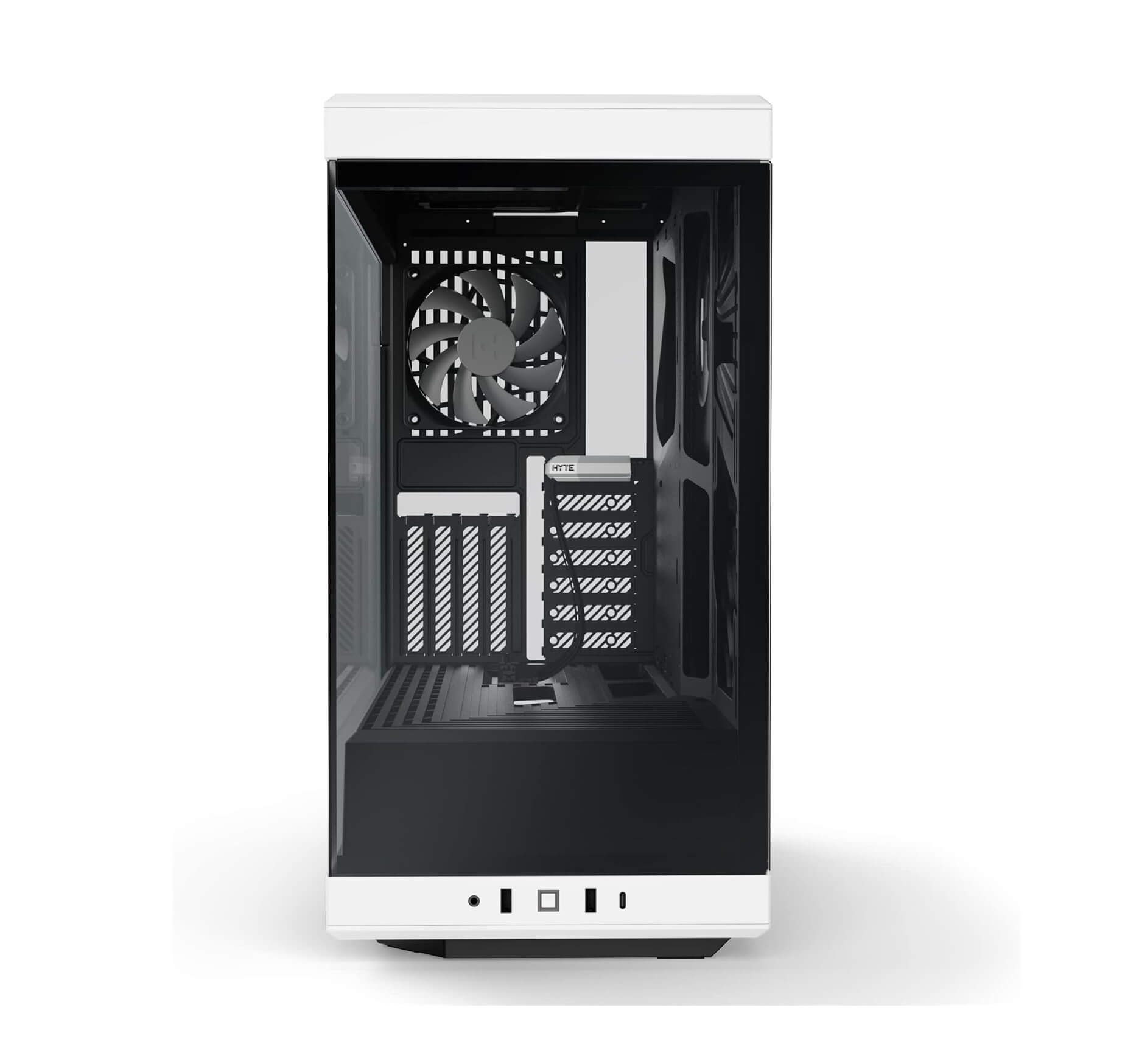 HYTE Y40 S - Tier Aesthetic ATX Mid-Tower Computer Gaming Case with PCIE 4.0 Riser Cable Included - Black White