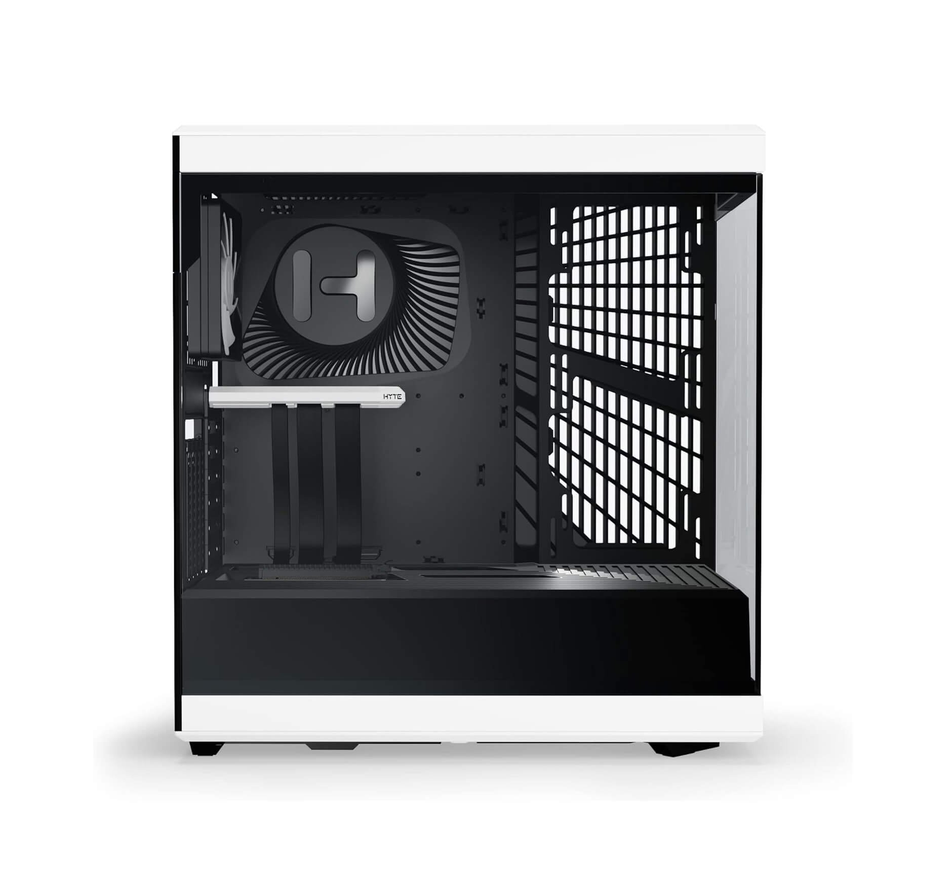 HYTE Y40 S - Tier Aesthetic ATX Mid-Tower Computer Gaming Case with PCIE 4.0 Riser Cable Included - Black White
