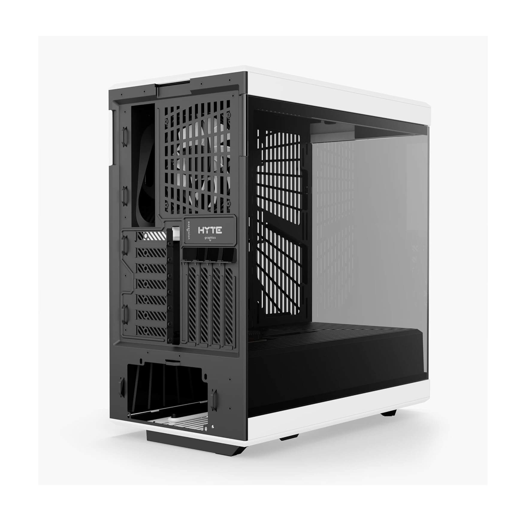 HYTE Y40 S - Tier Aesthetic ATX Mid-Tower Computer Gaming Case with PCIE 4.0 Riser Cable Included - Black White