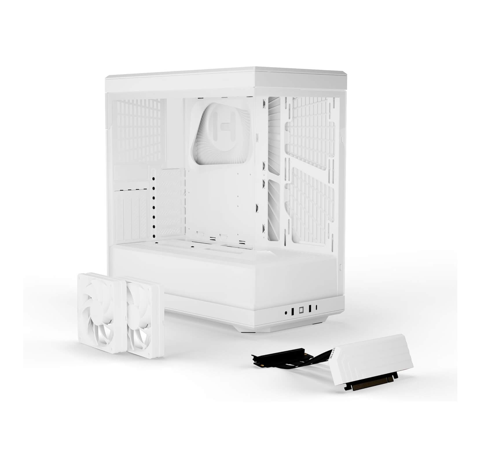 HYTE Y40 S - Tier Aesthetic ATX Mid-Tower Computer Gaming Case with PCIE 4.0 Riser Cable Included - White