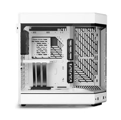 HYTE Y60 Dual Chamber ATX Mid-Tower Computer Case with PCIE 4.0 Riser Cable Included - White