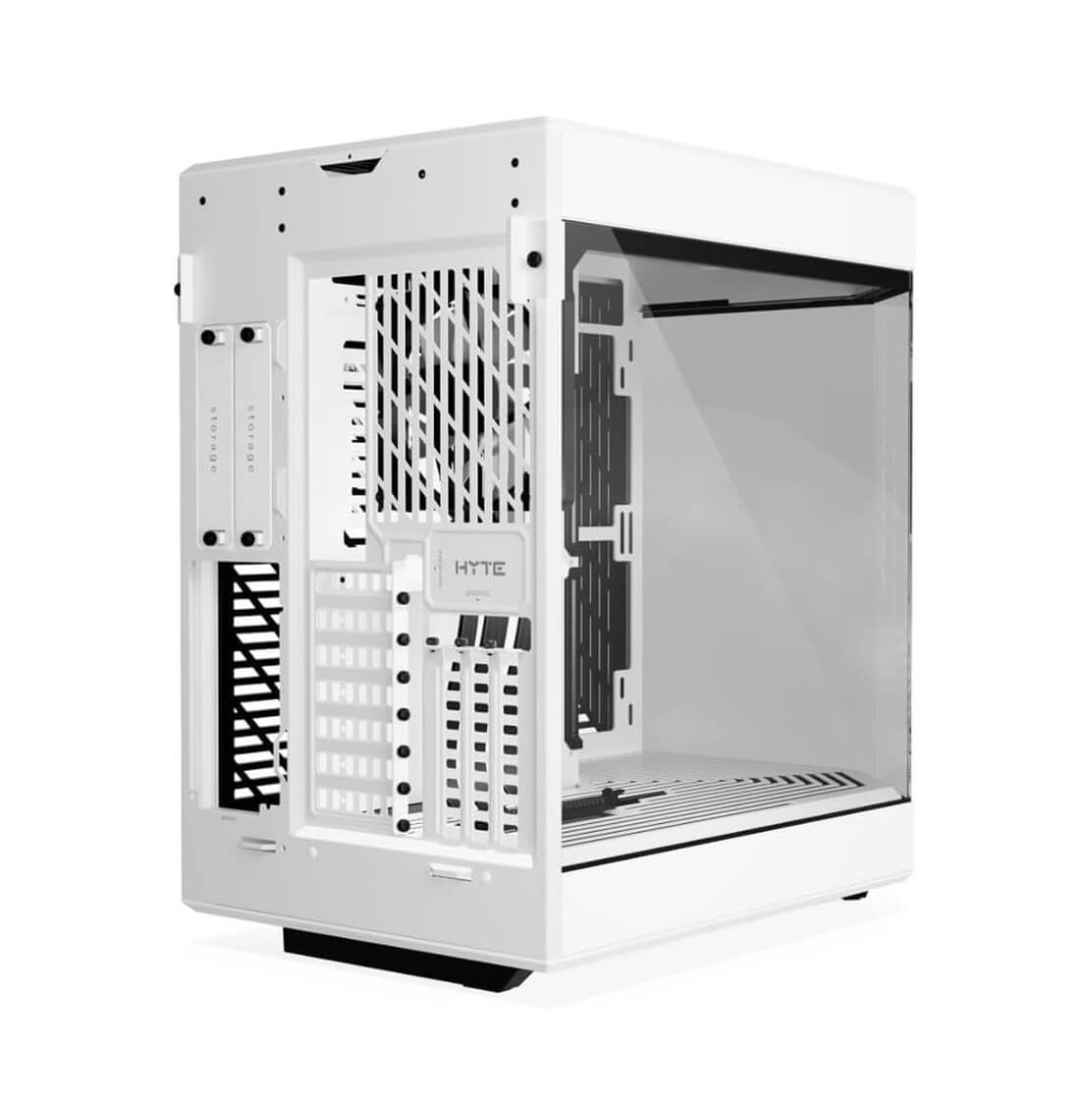 HYTE Y60 Dual Chamber ATX Mid-Tower Computer Case with PCIE 4.0 Riser Cable Included - White